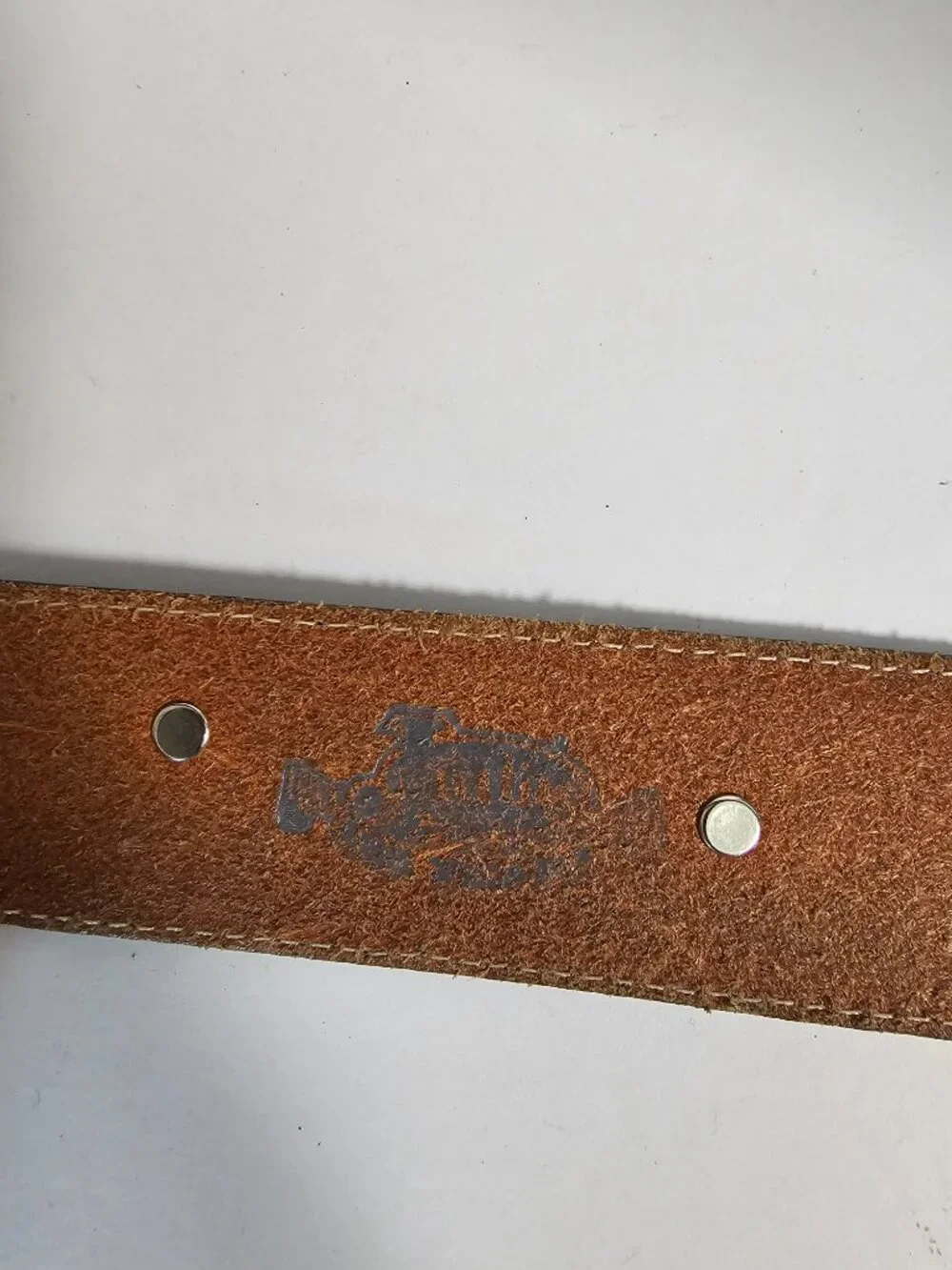 Tony Lama Belt Leather Western Floral Tooled Blue Boho 38